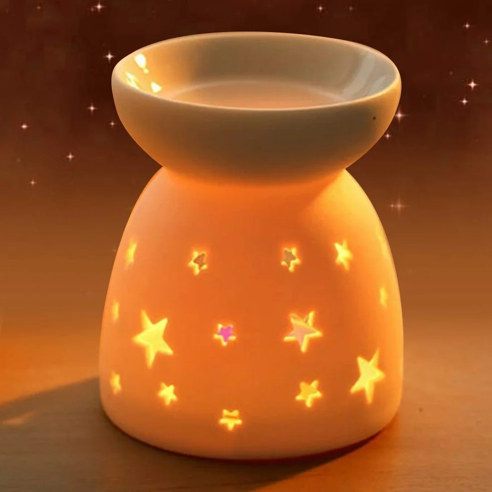 Ceramiczny świecznik wieczorowy, zapachowa Palnik Świeca Kadzidło Kuchenka do aromaterapii (3#)