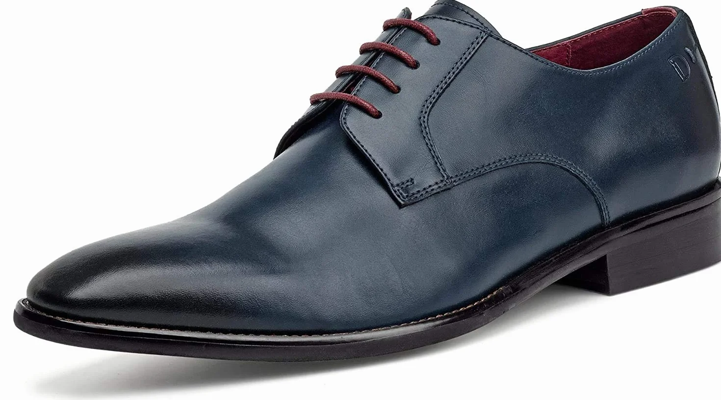 Digel Męskie buty biznesowe Simon sznurowane, z gładkiej skóry, sznurowane, do biura, eleganckie, uniwersalne, biznesowe, do biura, ciemnoniebieskie, proste, eleganckie, klasyczne