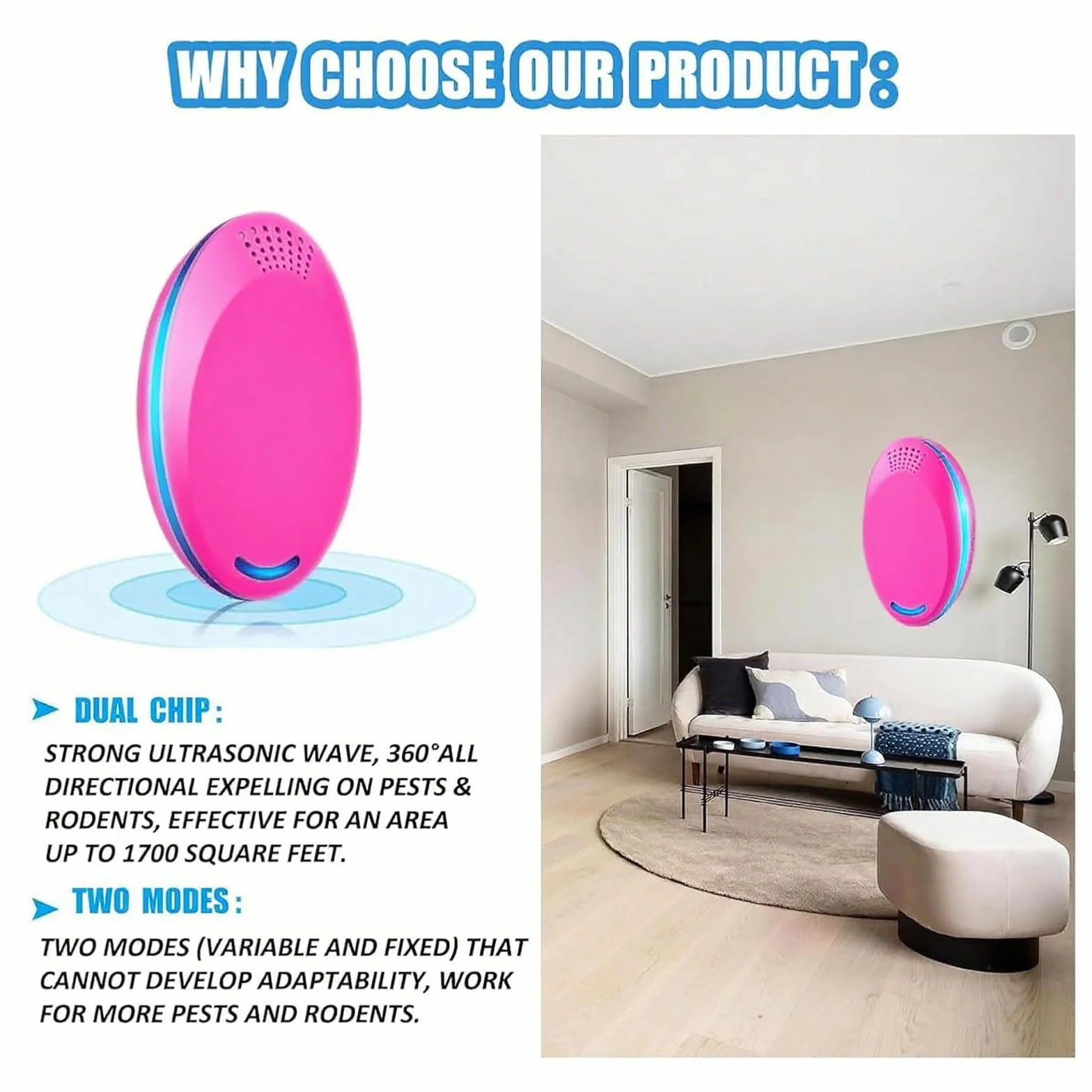 Pink 3 Pack Easy to Use Indoor