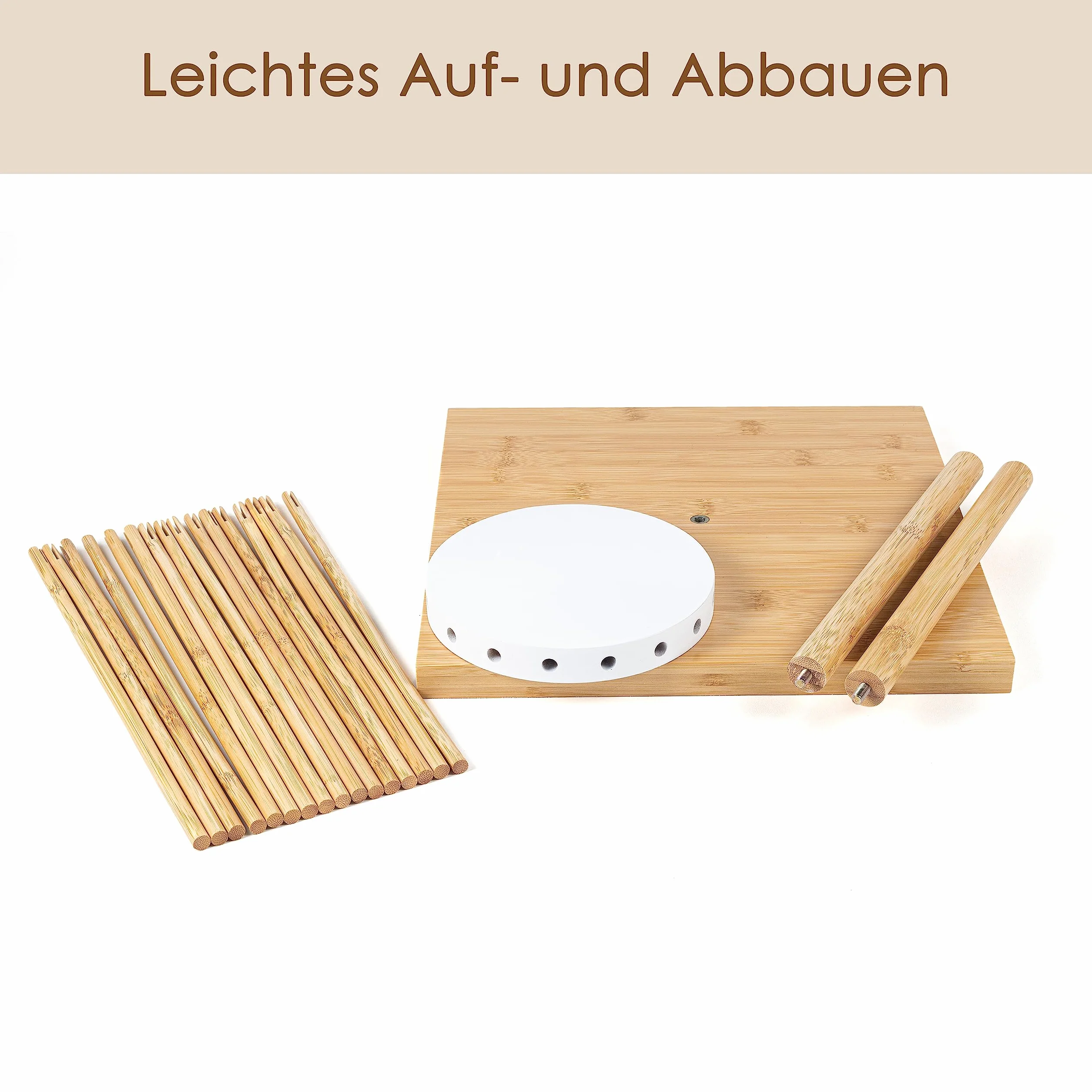 Hanseküche Suszarka do makaronu z drewna bambusowego 2 kg XXL