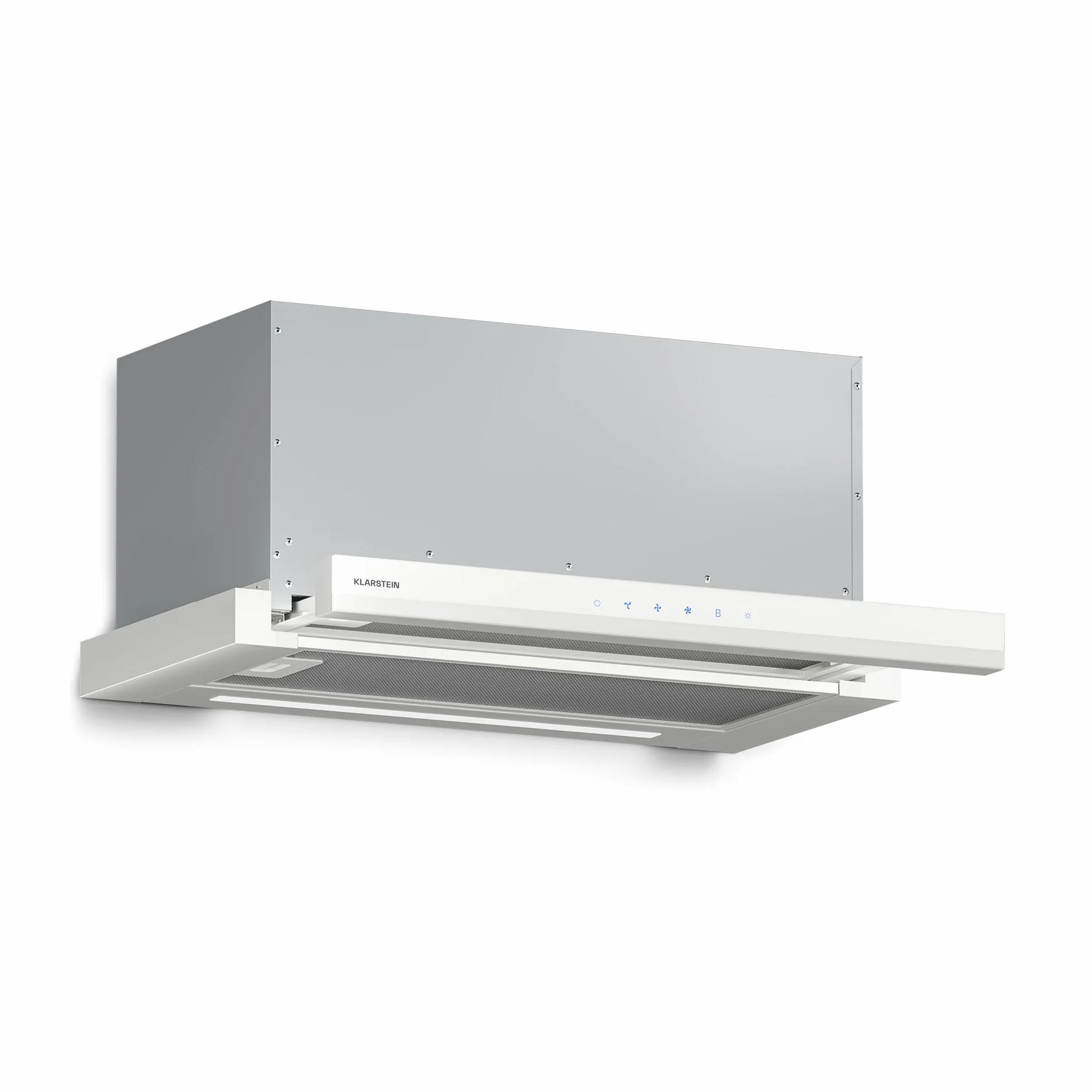 Klarstein Okap Kuchenny Velaire 60 cm 896 m³/h Boost Sterowanie Dotykowe Klasa A++ LED Biały