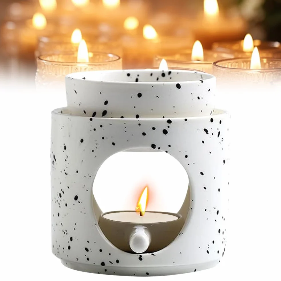 FARYODI Ceramiczna Lampa Zapachowa do Olejków Eterycznych z Uchwytem na Tealight
