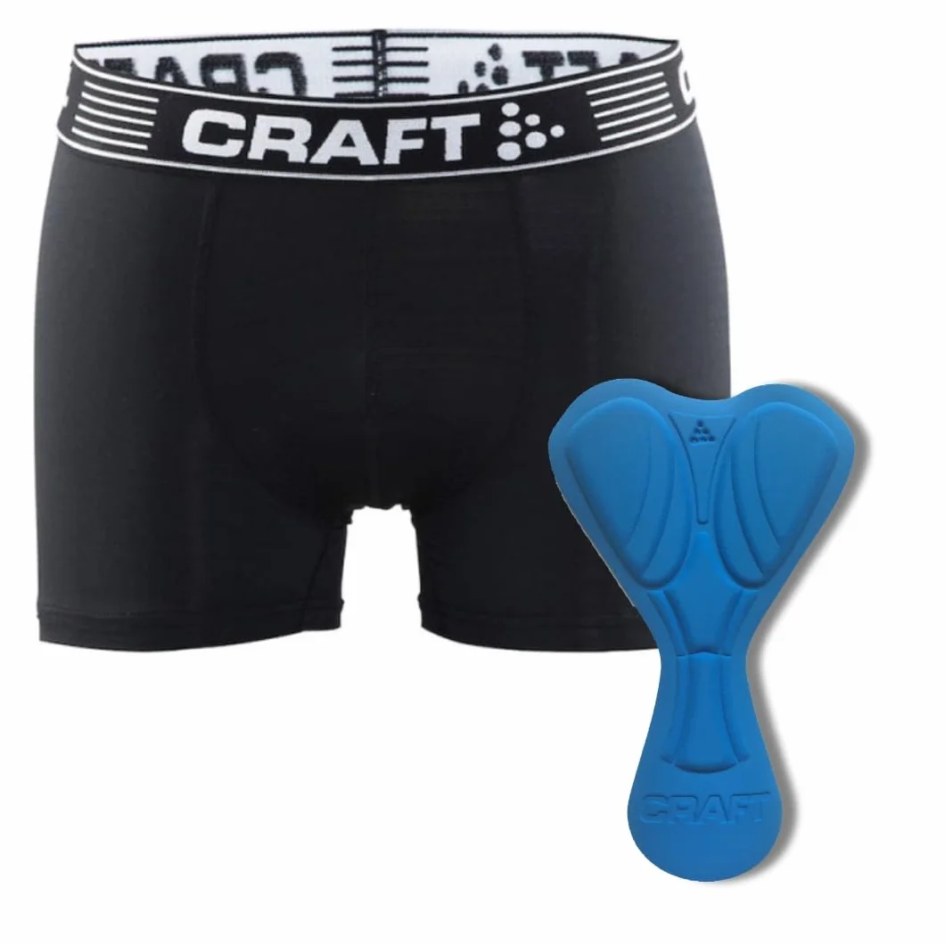 Craft Męskie bokserki Greatness Biker XL, oddychające spodnie rowerowe, wyściełane, z Infinity C6 Pad, majtki rowerowe, czarne/białe, 3XL EU