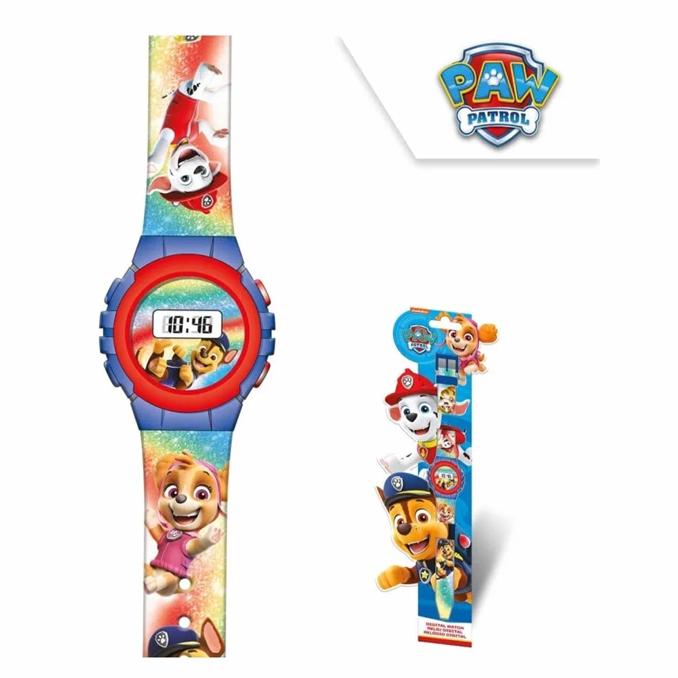 Paw Patrol Unisex dziecięcy cyfrowy zegarek automatyczny z bransoletką z tworzywa sztucznego KL86101