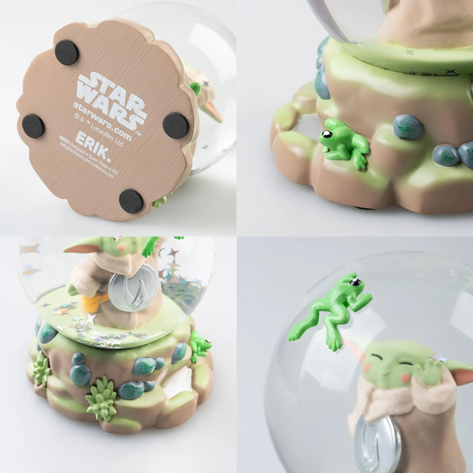 Grupo Erik Snow Globe - Star Wars The Mandalorian and Grogu Gifts for Christmas | Snow Globes for Adults & for Children | Star Wars Gifts under 15 Pounds