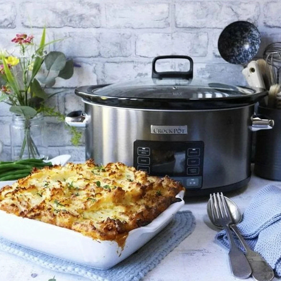 Crock-Pot Timeselect Wolnowar, Srebrny, 5.6 l