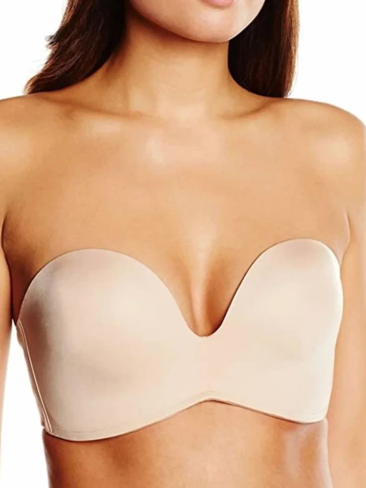 Wonderbra Ultimate Strapless Damski Biustonosz, Beżowy, 75B