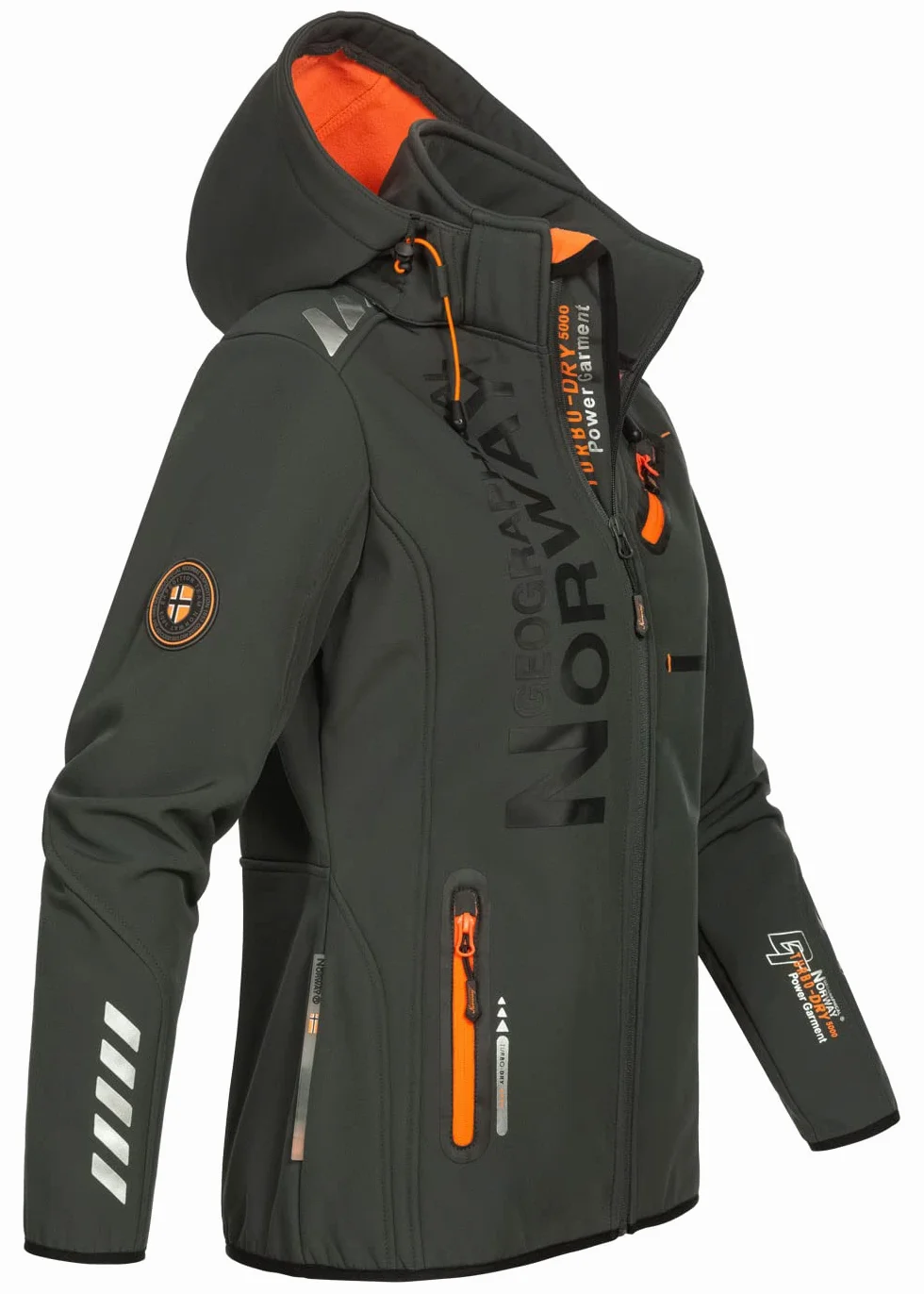 Geographical Norway Damska kurtka softshellowa, funkcyjna, outdoorowa, przeciwdeszczowa, sportowa