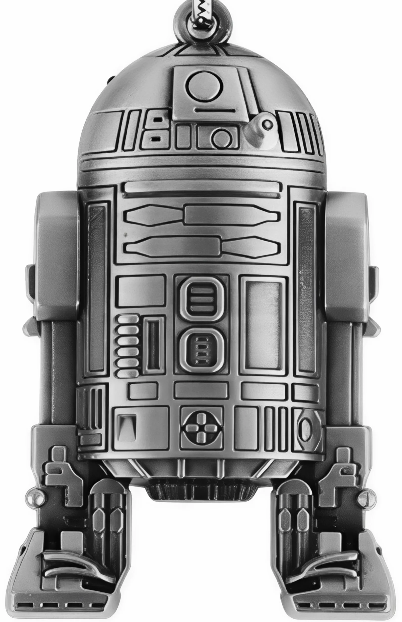 Breloczek do kluczy z metalu z kółkiem, dla fanów Sagi Star Wars, R2d2., m