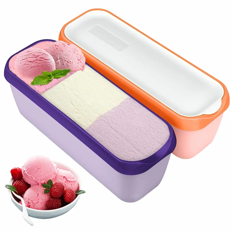 Pojemniki na lody 1,5 l zestaw 2 sztuk, BPA free, do zamrażarki