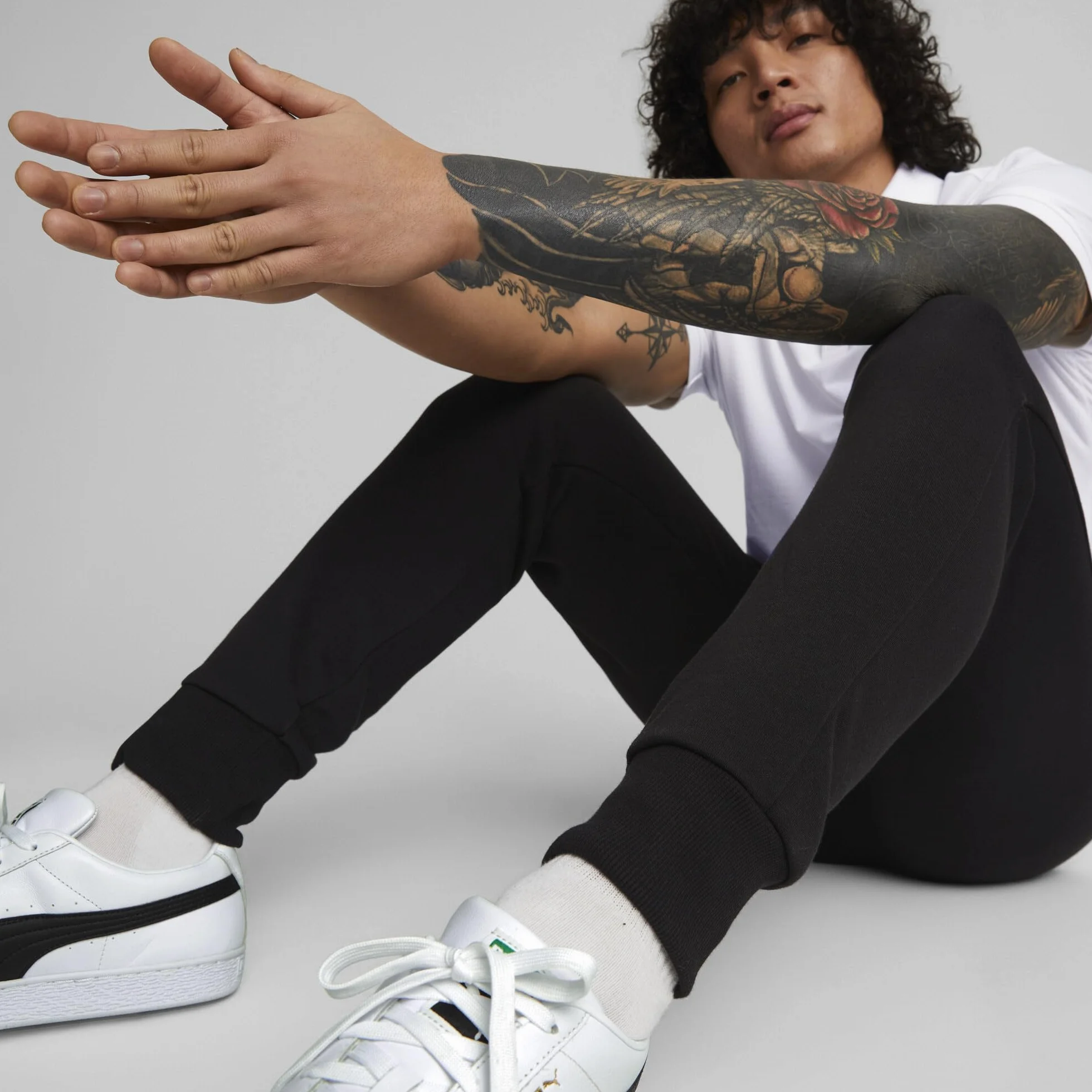 PUMA Ess Logo Tr Op Srl - Spodnie Mężczyźni