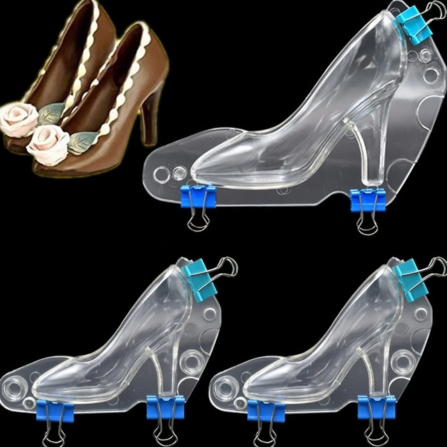Foremki do ciast 3D wysokie obcasy forma do pieczenia czekoladowe cukierki buty