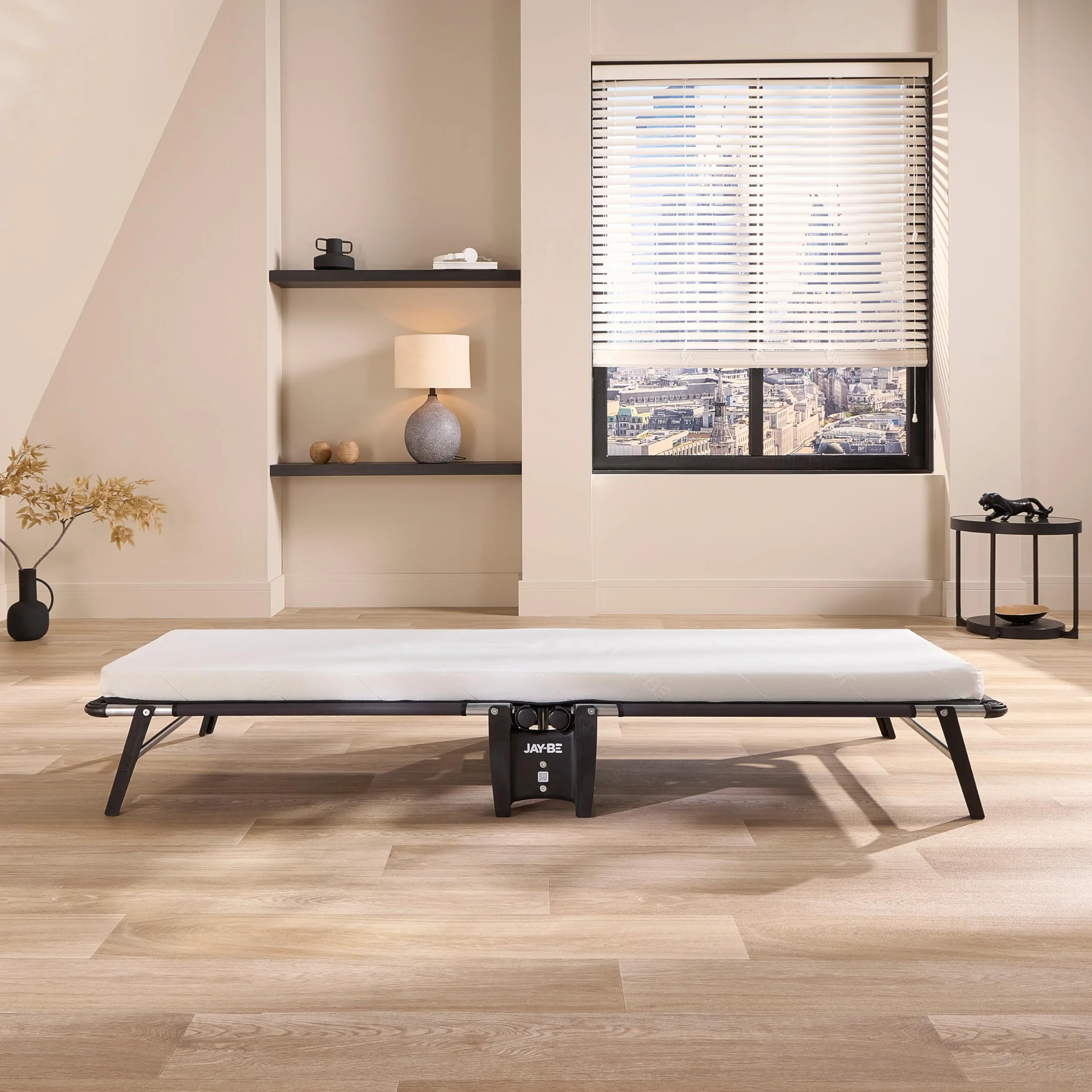 JAY-BE® HE70 Hideaway łóżko składane z materacem z włókna elektronicznego, pojedyncze