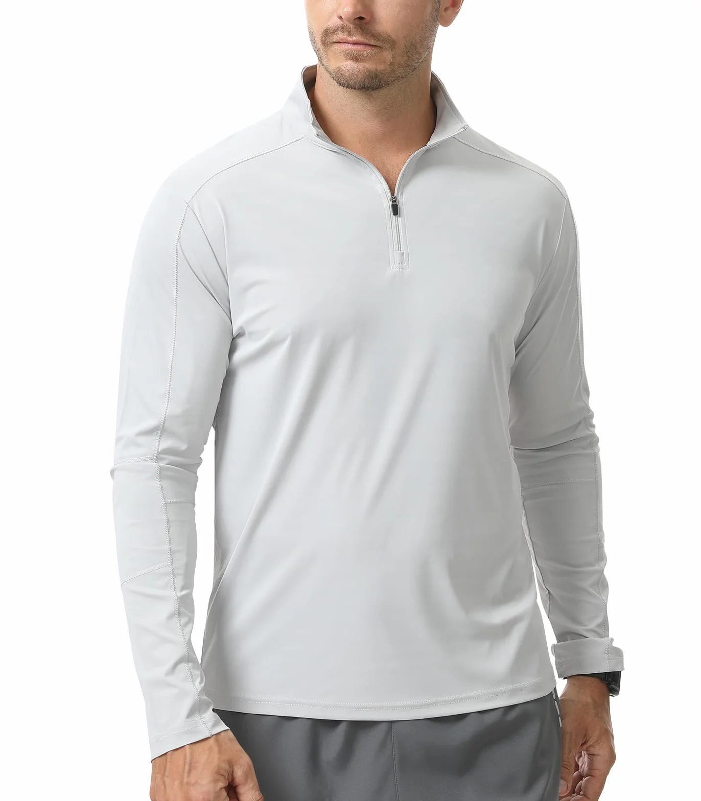 Koszulka męska anty UV 1/4 Zip Rashguard koszule szybkie surfowanie