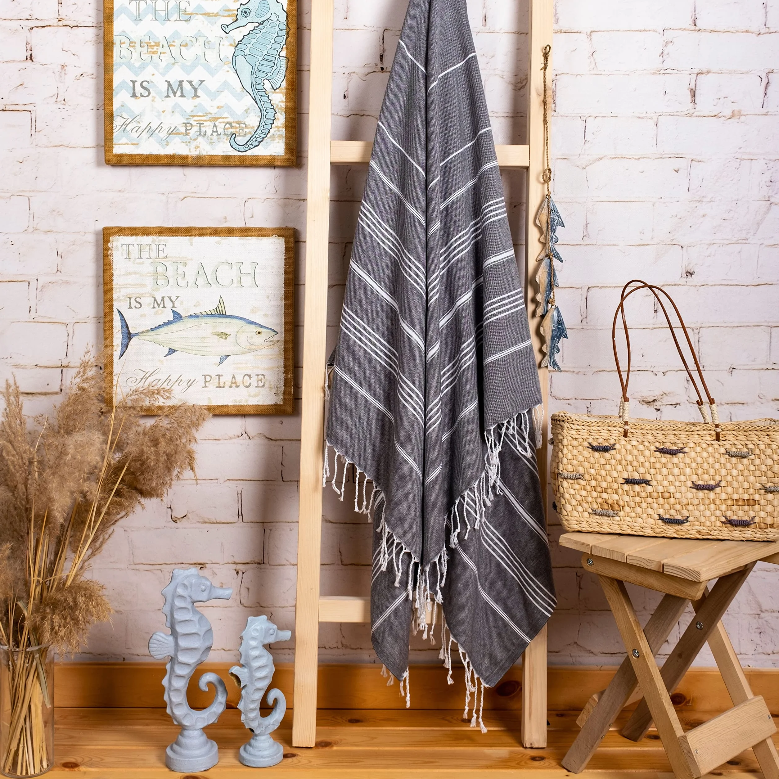 Ręcznik premium 100% bawełna Oeko-Tex 200 duży XXL 100 x 200 cm antracytowy