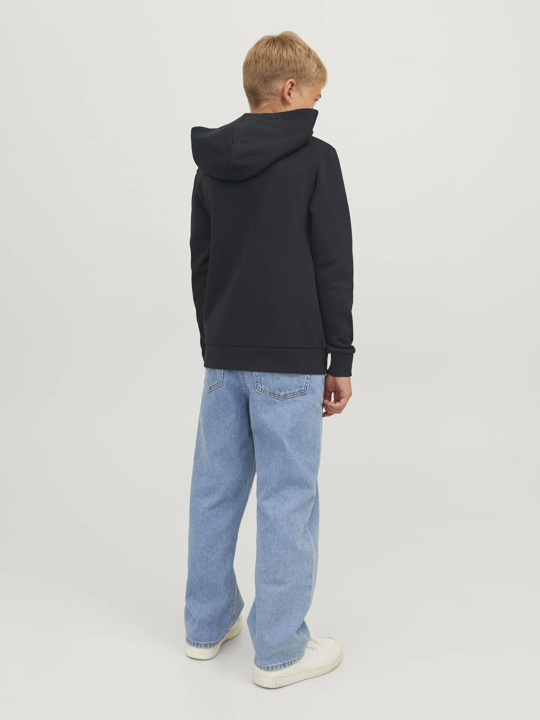 Bluza z kapturem Logo JACK & JONES Klasyczny Sweter z kieszeni± kangurka JJECORP