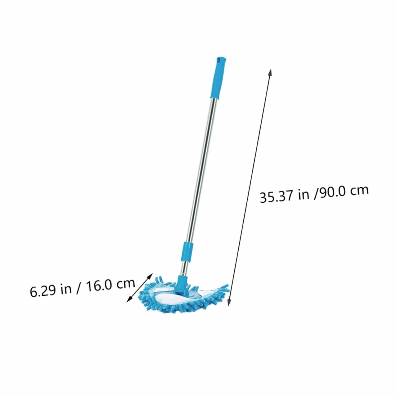 Gatuida 2 Szt Teleskopowy Trójkątny Mop Środek Do Czyszczenia Wanny Teleskopowy Mini Mop z Mikrofibry Ściereczka z Mikrofibry Płuczka Nastawny Brzdąc Szczotka Do Mycia Samochodu Plastikowy