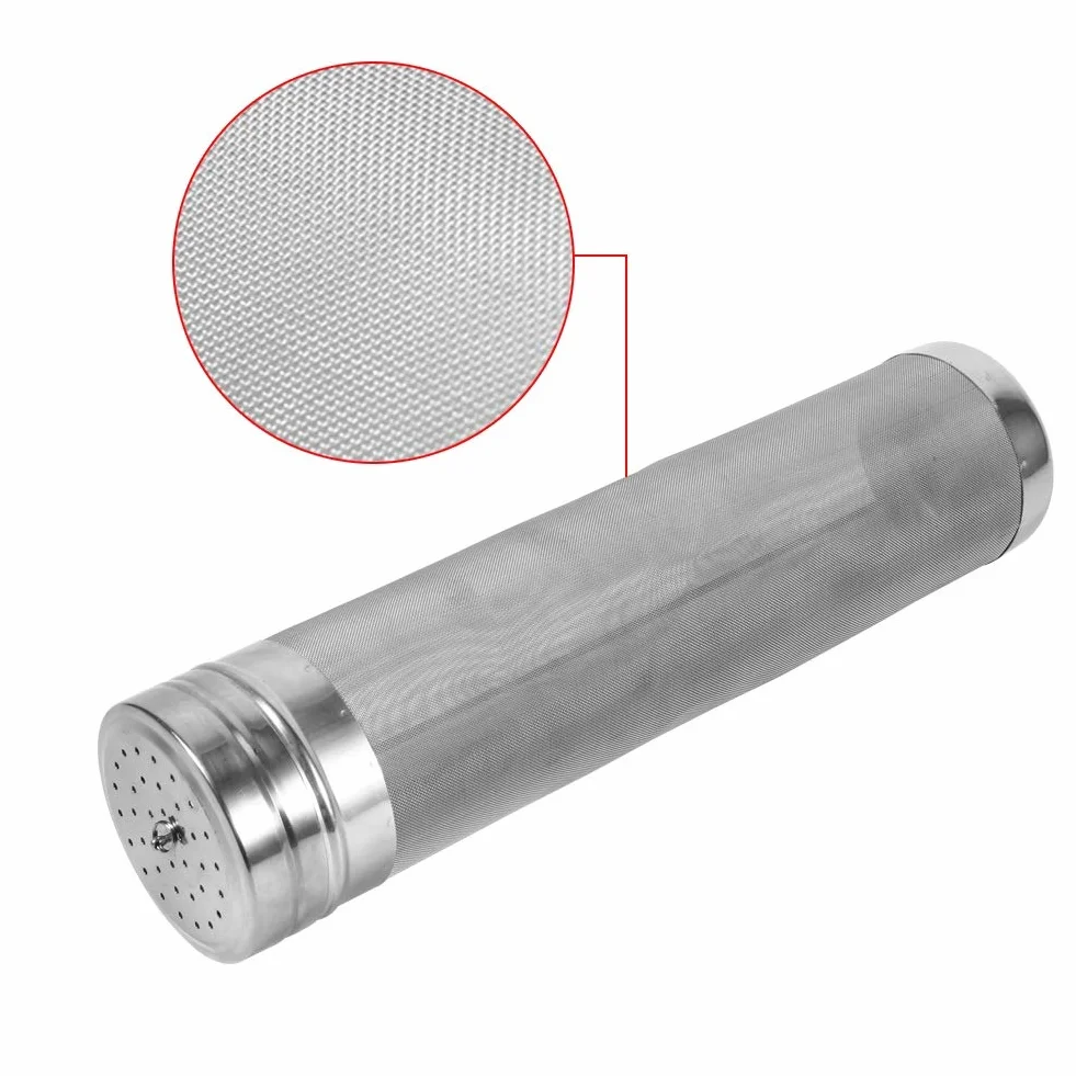Bierny Dry Hopper Filter - filtr chmielu stal nierdzewna Homebrew lejek do wina piwnego filtr 300 mikronów