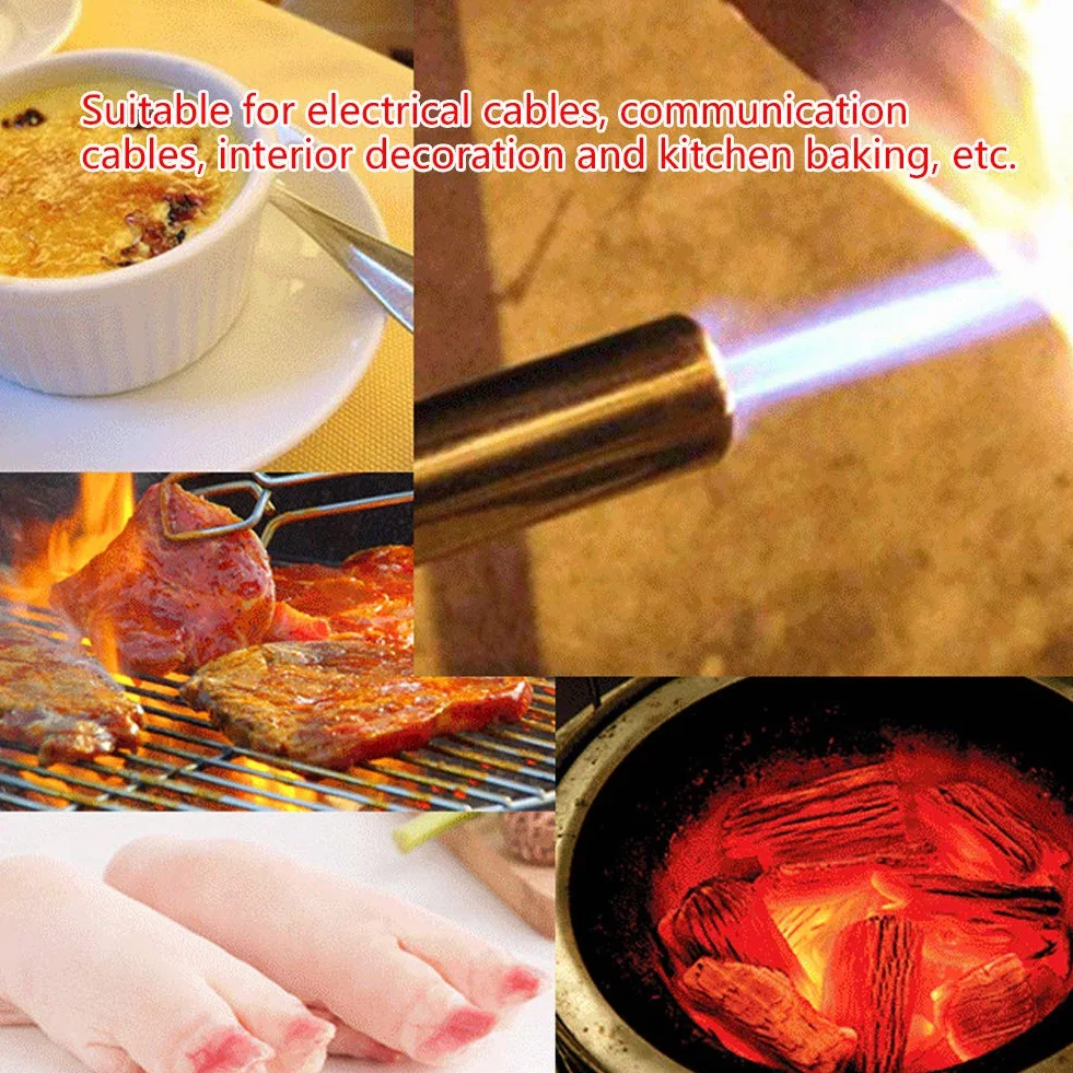 Palnik kuchenny, regulowany pistolet natryskowy, elektroniczny pistolet do spawania, zapłonu, do użytku na zewnątrz i w kuchni, gotowania, pieczenia, 1300 ℃