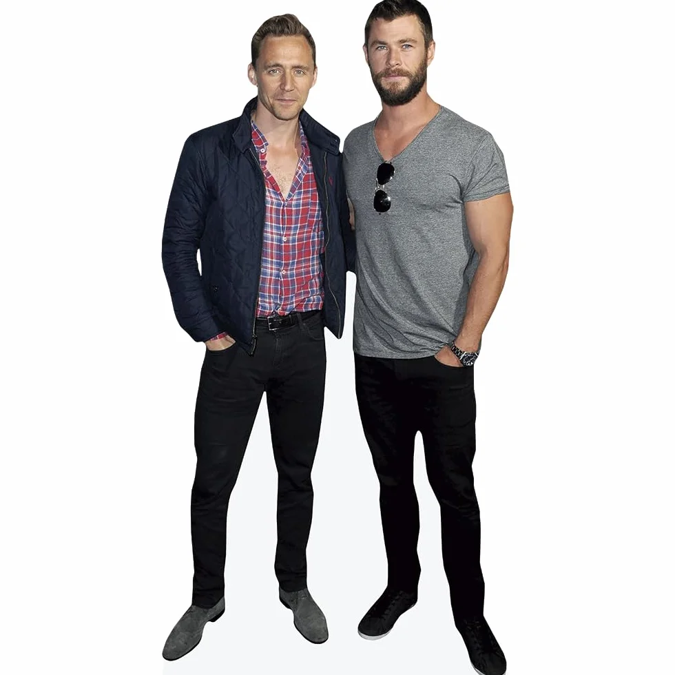 Mini wycinanka z gwiazdą Tom Hiddleston Chris Hemsworth