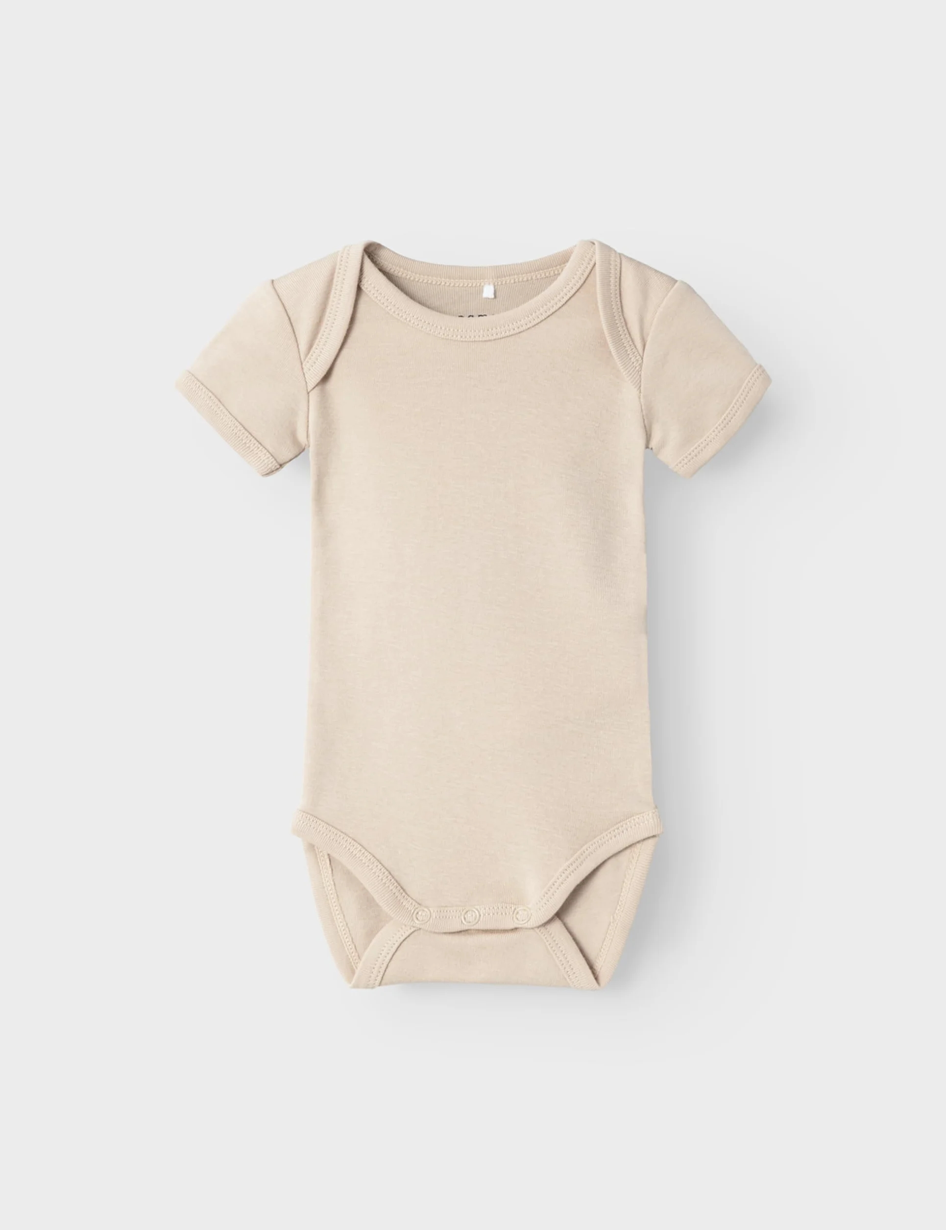 NAME IT Body z długim rękawem Uniseks - niemowlęta Nbnbody 2p Ss Beżowy Animal Noos