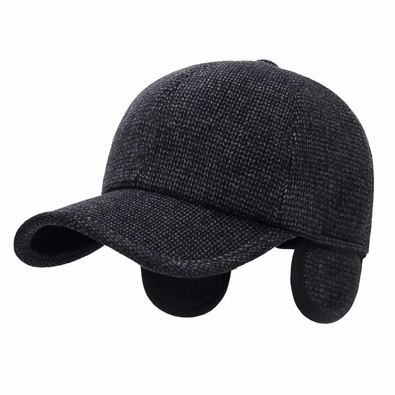 Składana Ochrona Uszu Pełna Czapka,Zimowa Czapka Baseballowa Z Nausznikami,Czapka Bejsbolowa Z Klapkami Na Uszy,Męska Czapka Outdoorowa Na Zimę,Sportowa Czapka Old School Style Dad Hat,Outdoor,Kiuiom