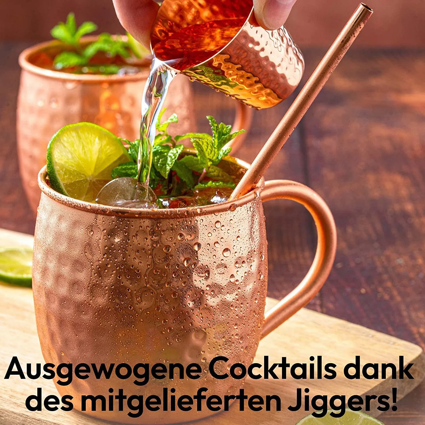 Gadgy Zestaw kubków Moscow Mule 2 szt. 475 ml miedziany