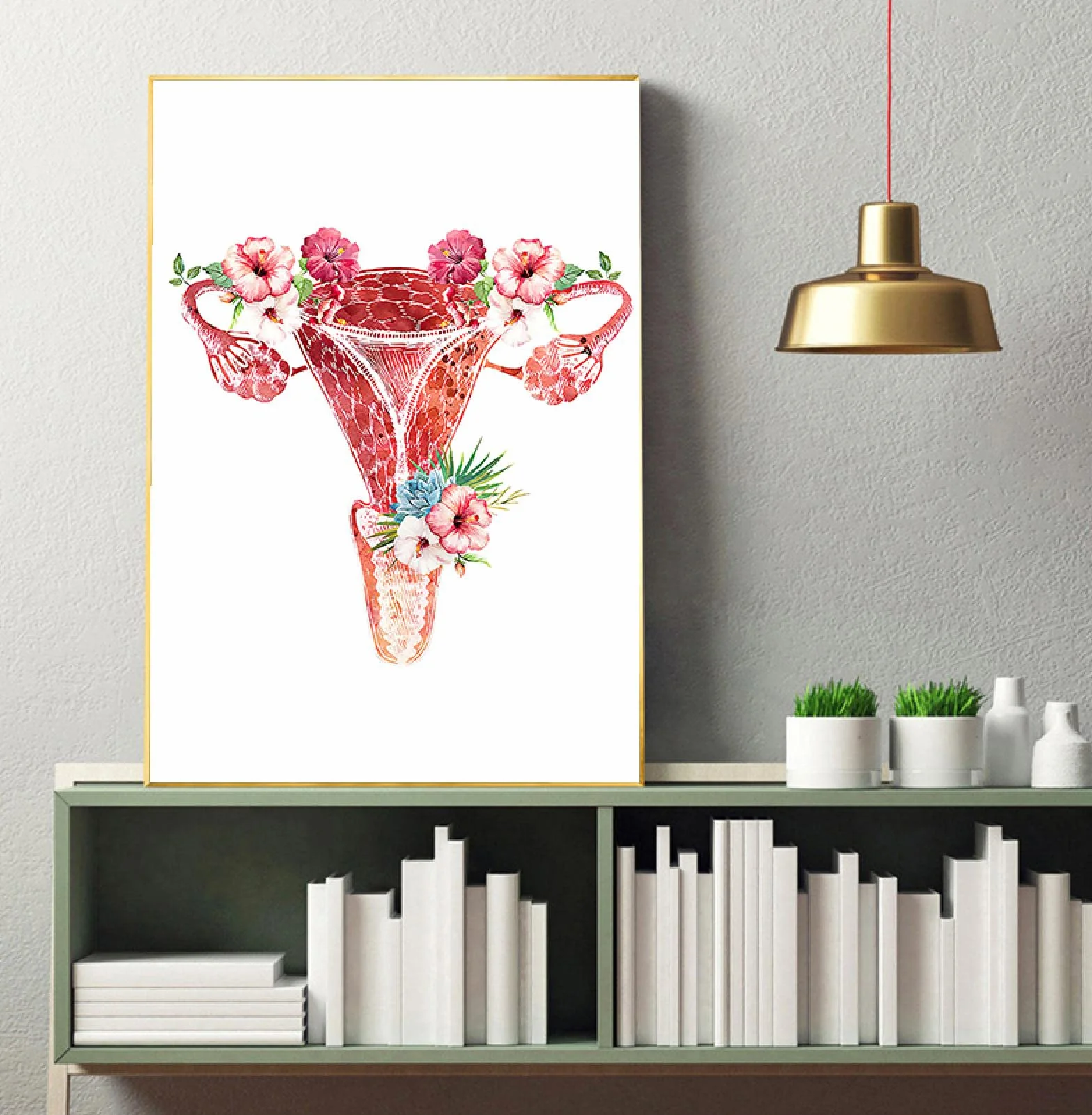 Obrazy ścienne medyczne 70 x 105 cm z ramą