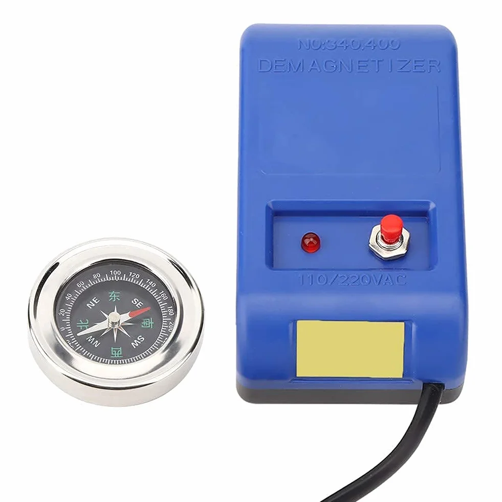 Rozmagnetyzujący, wysokiej jakości narzędzie do demagnetyzacji 110 V-220 V, przenośne do naprawy zegarka, odmagnesowywanie śrub zegarowych (europejska regulacja)