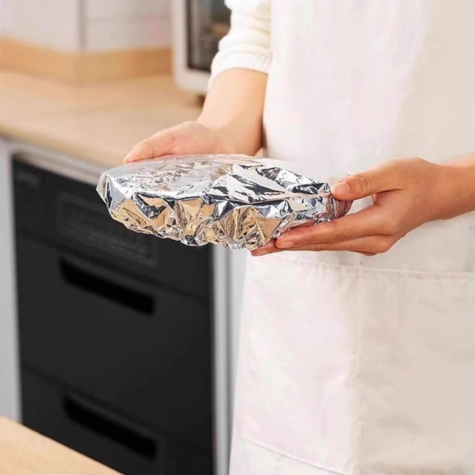 Pokrowce na miski z folii aluminiowej wielokrotnego użytku elastyczne do przechowywania żywności
