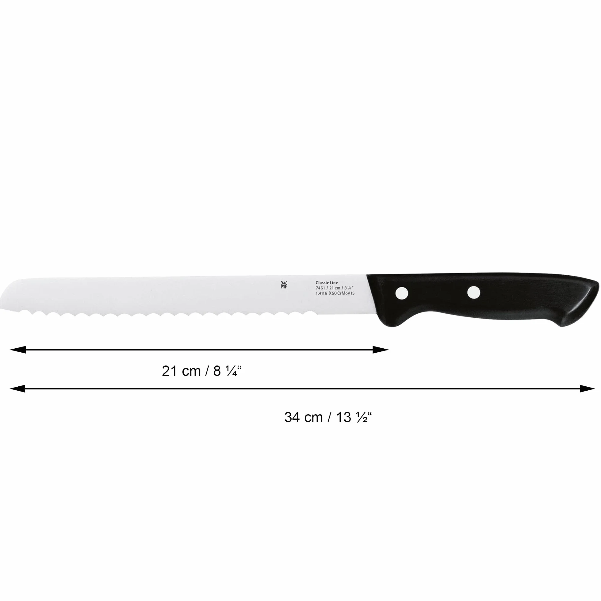 Wmf Classic Line Zestaw Noży Brązowy Czarny 6 sztuk