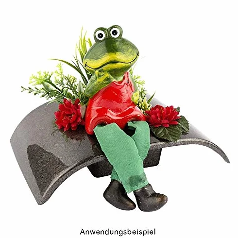 Ideen mit Herz Dekoracyjne figurki z nogami wahadłowymi Wielkanoc 18 cm żaby