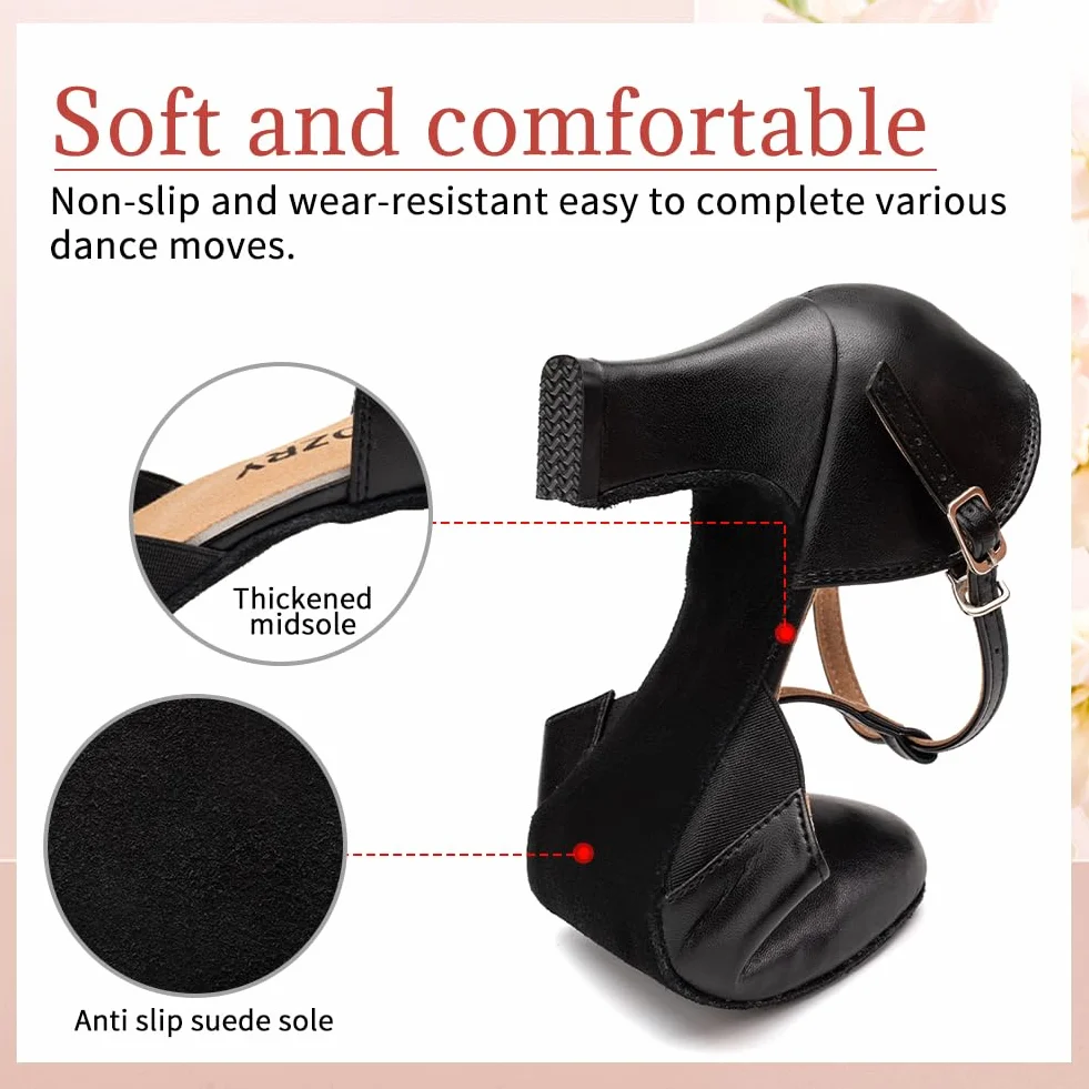 Buty do tańca damskie Salsa i Bachata Zamknięte Tango Profesjonalne Buty do tańca Tango Salon,Model YCD29