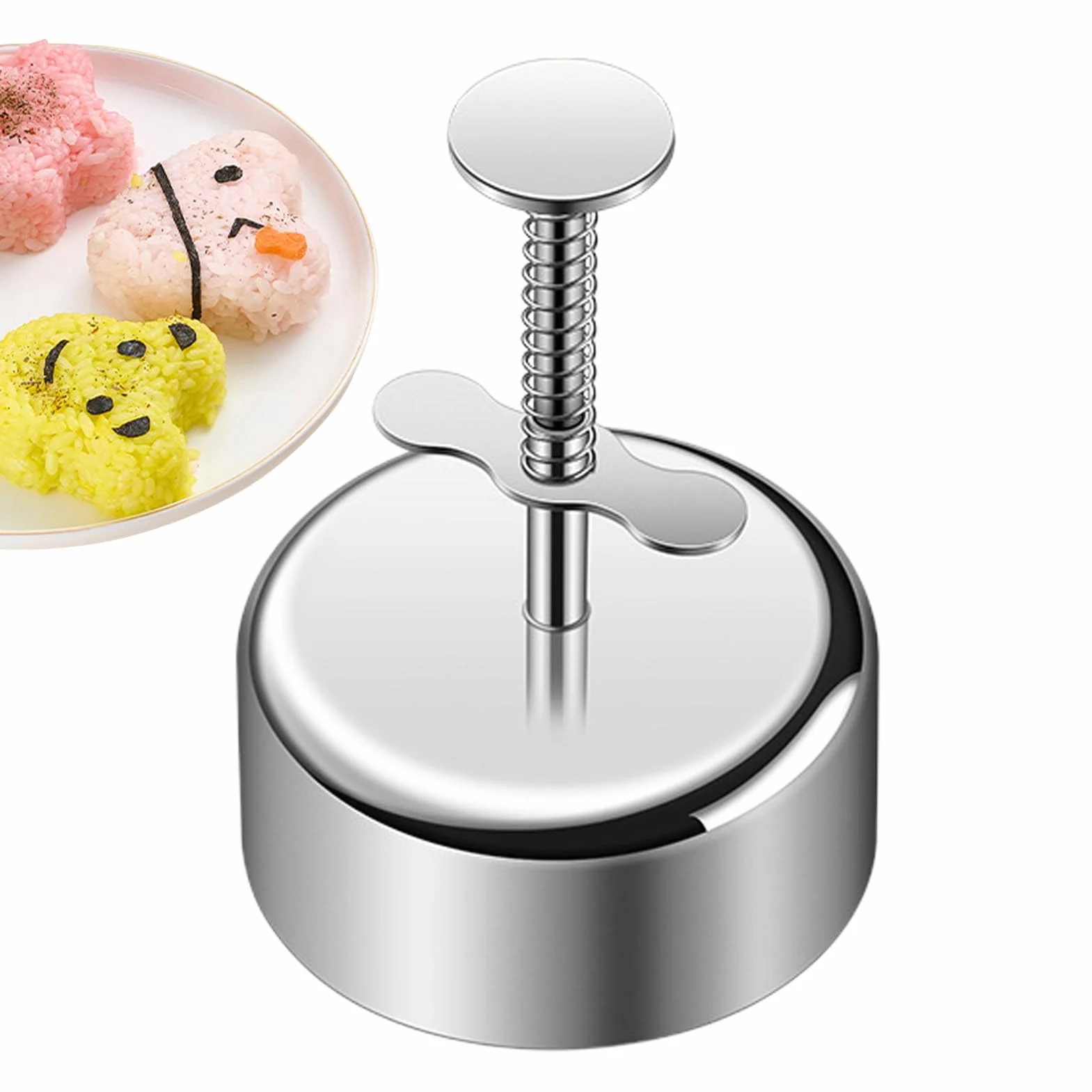 Forma do kulek ryżowych, forma Kimbap, prasa do Onigiri, nieprzywierająca forma do kulek ryżowych klasy spożywczej, zabawna prasa Onigiri do uroczych kulek ryżowych sushi, gadżet kuchenny na lunch dla