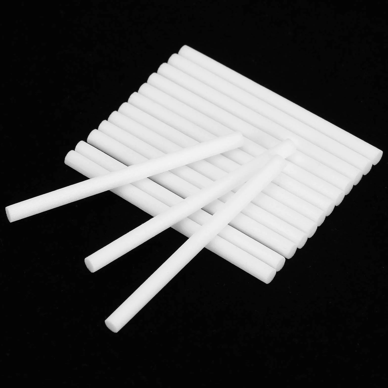 Qcwwy Bawełniane Pałeczki z Filtrem do Nawilżacza, 30 Sztuk 5x80mm Wymienne Knoty do Mgły Dyfuzor Powietrza Nawilżacz z Atomizerem
