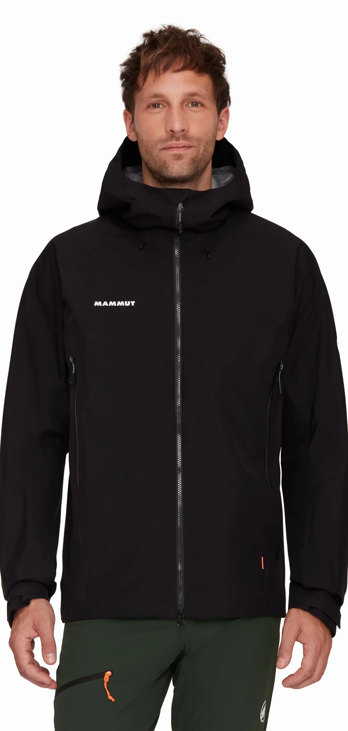 Mammut Crater IV HS Hooded Jacket Men – Męska Kurtka Wodoodporna z Kapturem | Oddychająca i Lekka | Czarna, Rozmiar L