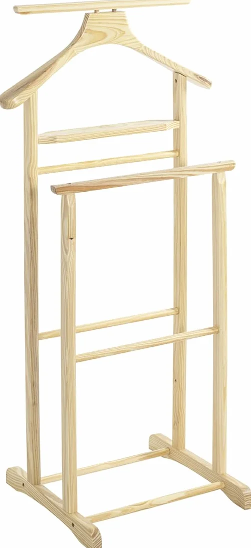 HAKU stojak na ubrania z litego drewna 47 x 102 x 36 cm tradycyjny