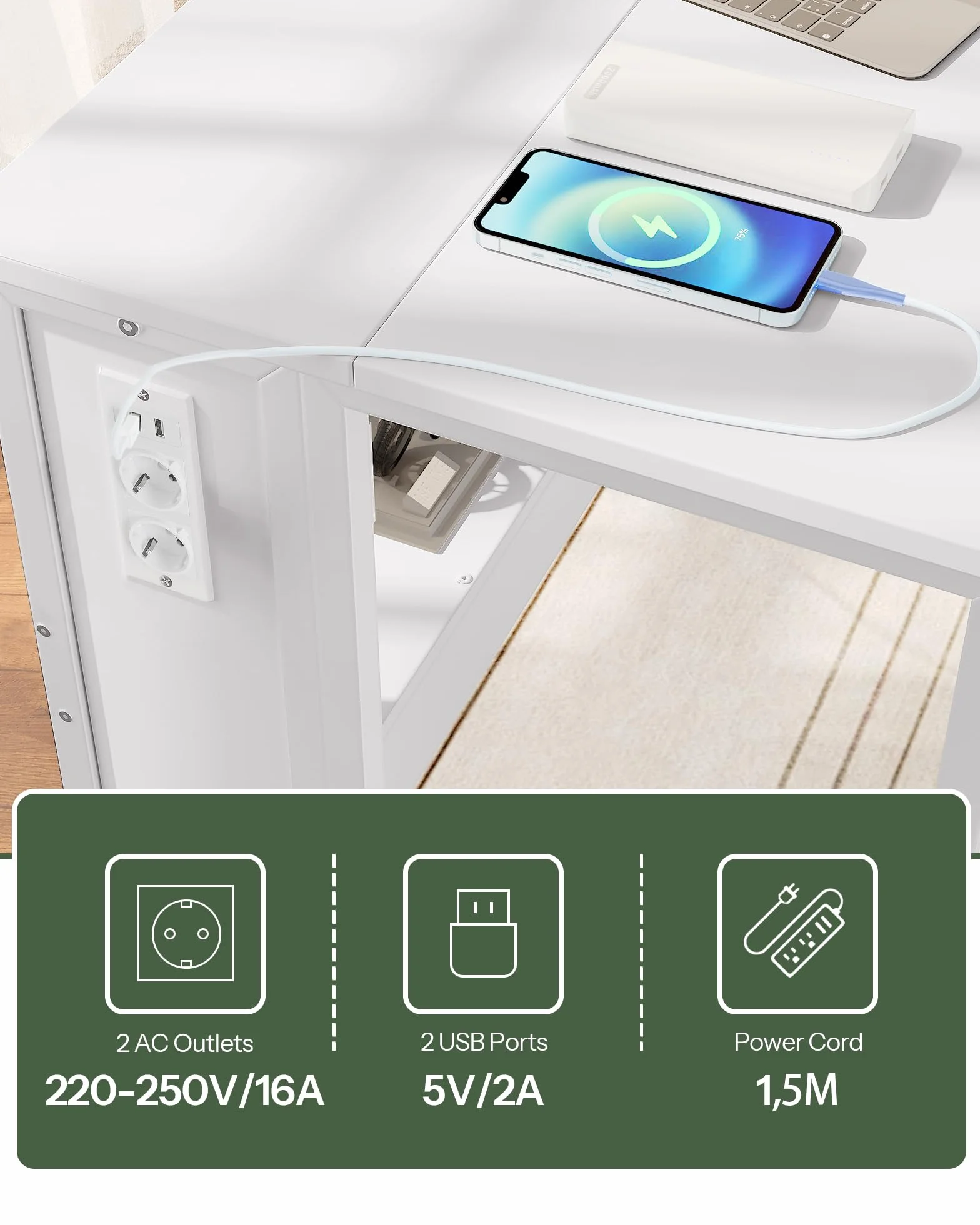 CHOEZON Składany stolik pod komputer DTDN01CWB