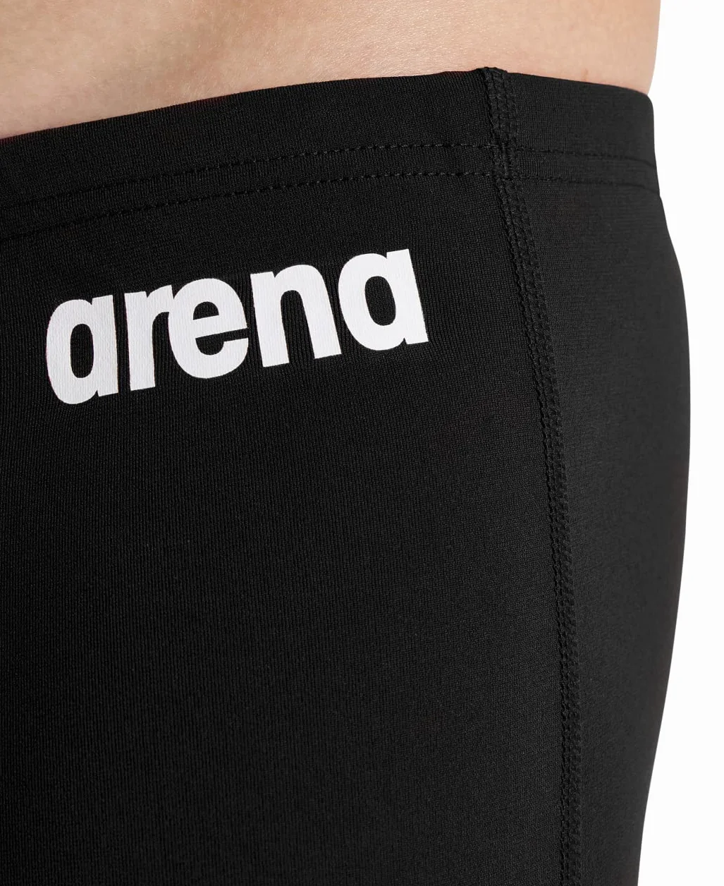 Arena Chłopcy Boy'S Team Swim Jammer Solid 004772 Kąpielówki, Czarny/Biały, 164 cm