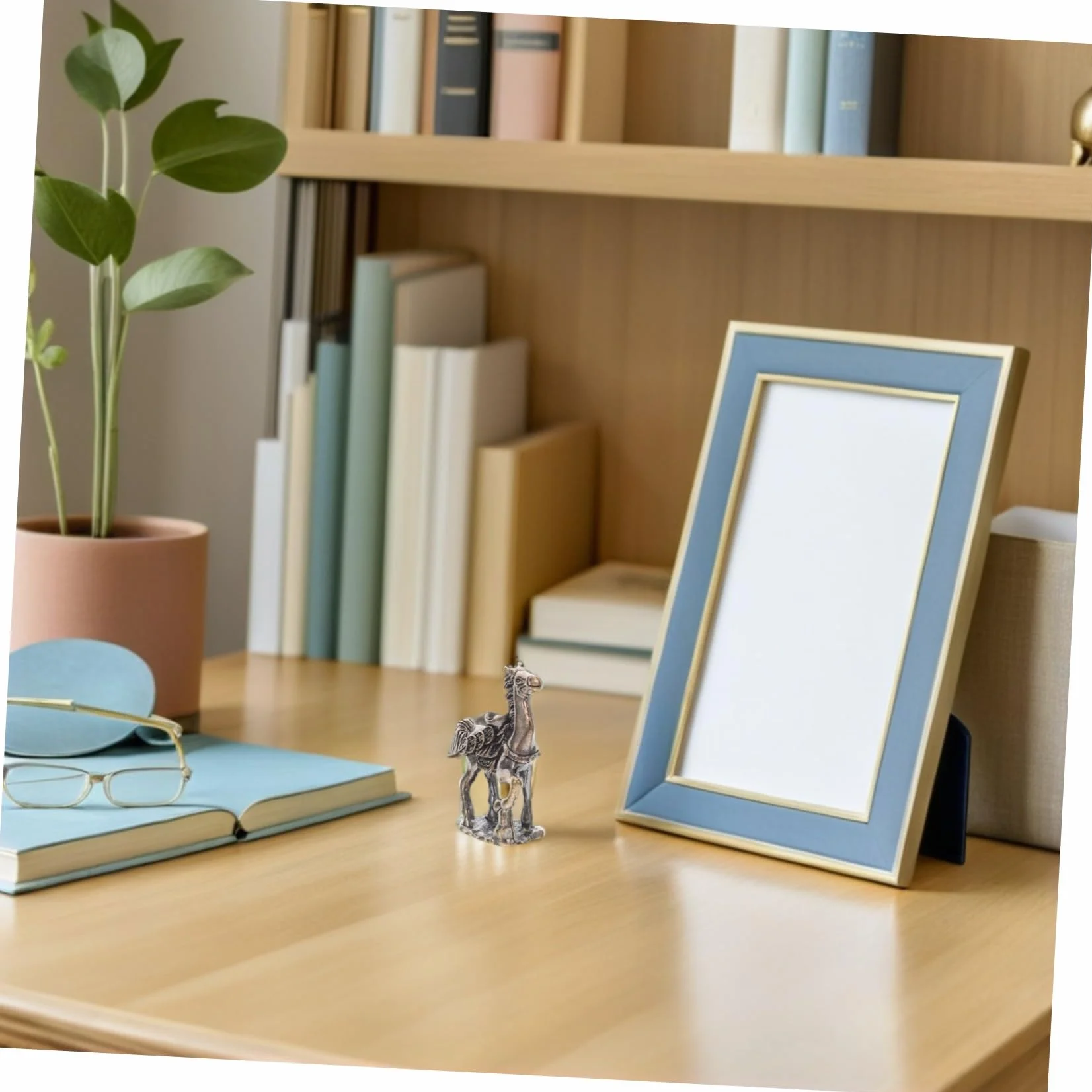 PRETYZOOM Mosiężna Figurka Konia Feng Shui Symbol Bogactwa Ozdoba Dekoracja Chiński Rok