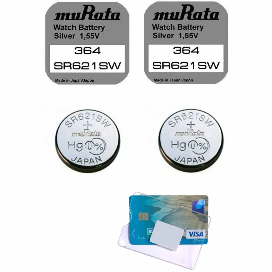 Murata (dawniej Sony) bateria guzikowa SR 621SW / 364, 0% rtęci