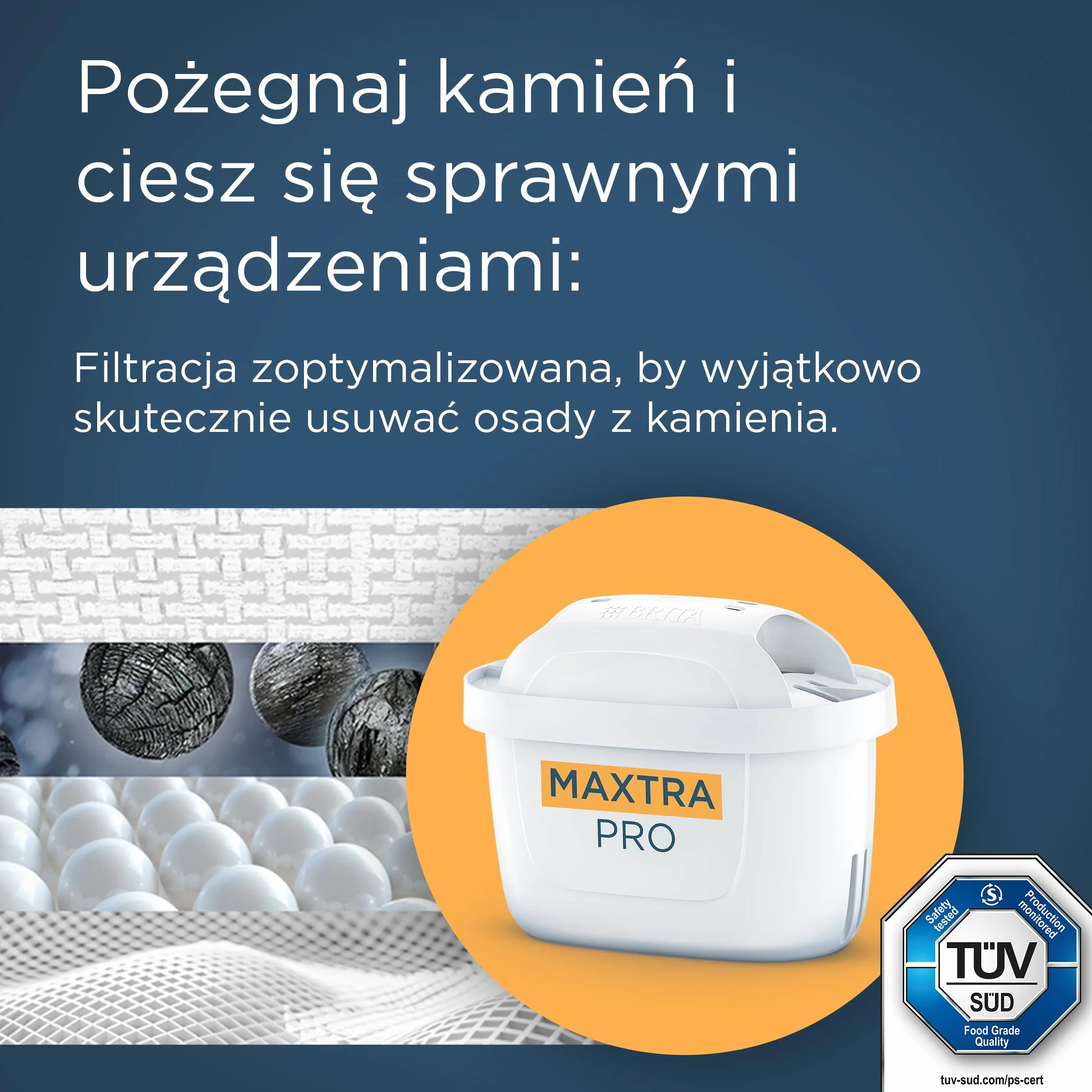 BRITA Wkład filtrujący MAXTRA PRO Hard Water Expert do wody – opakowanie 6 szt. – oryginalny wkład BRITA dla maksymalnej ochrony urządzeń, redukujący zanieczyszczenia, chlor i metal