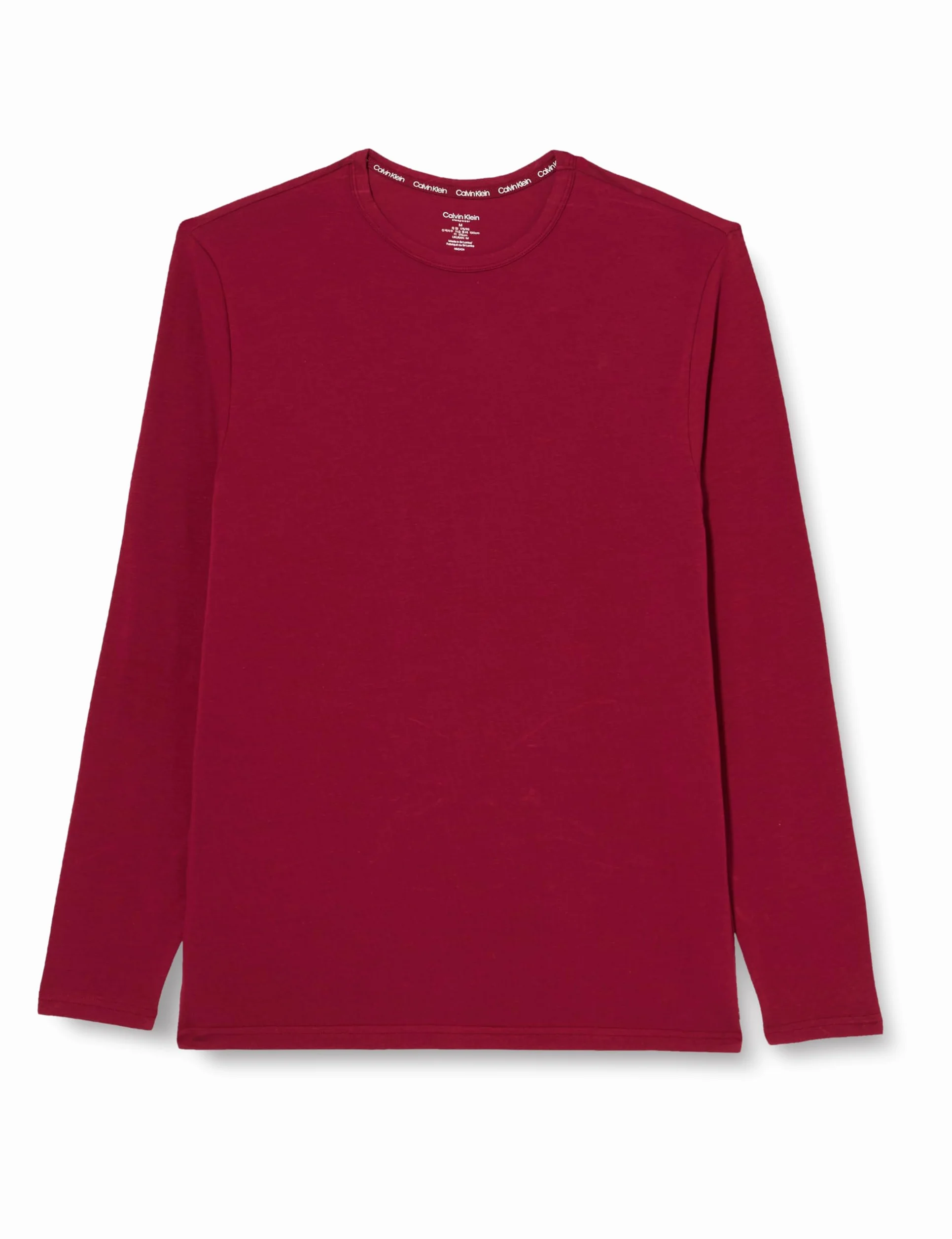 Calvin Klein Koszulki męskie L/S, Czerwony (Rumba), L