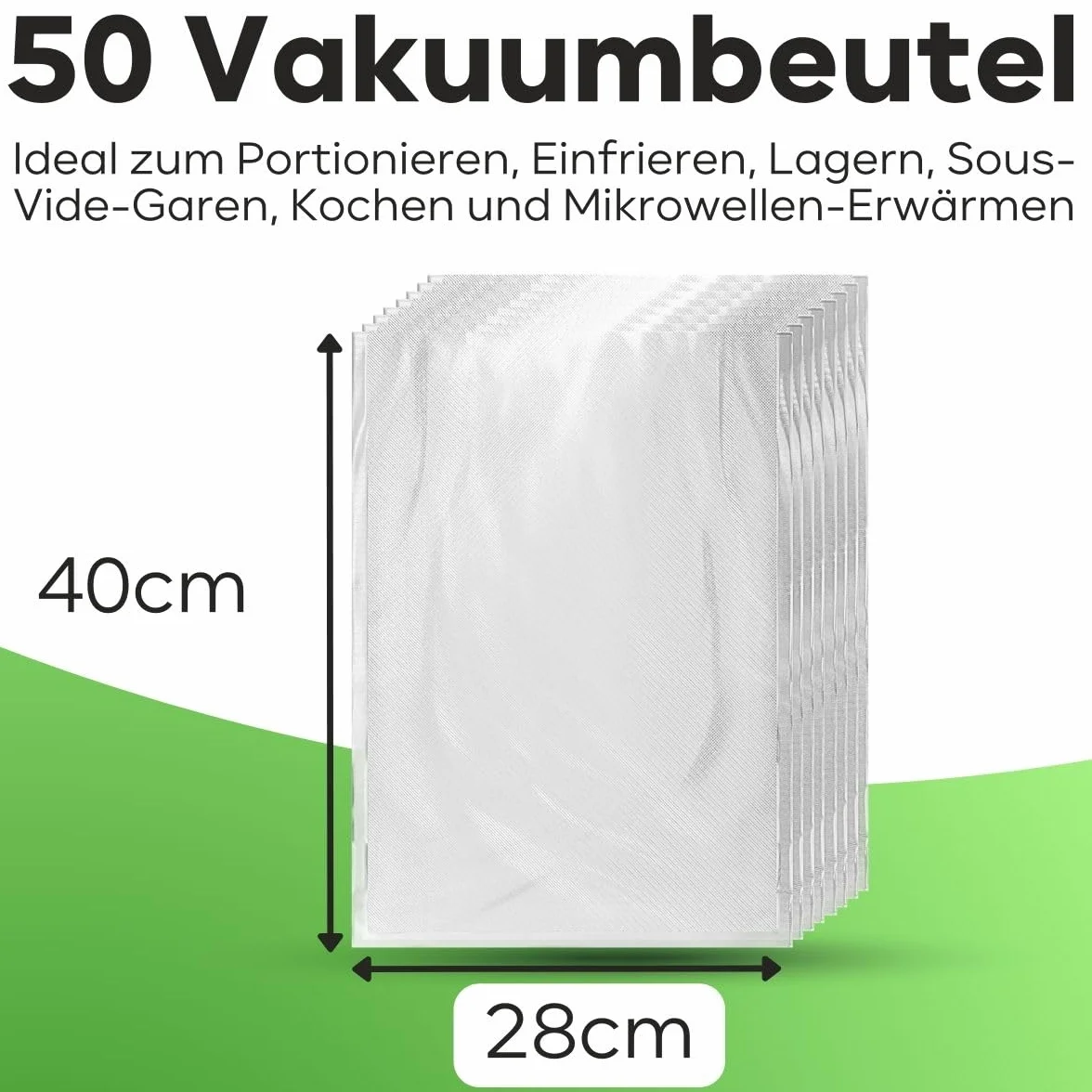 Proficook 1015 Worki Foliowe do Zgrzewarki, Plastik, 28 x 40 cm/50 sztuk, Transparentny