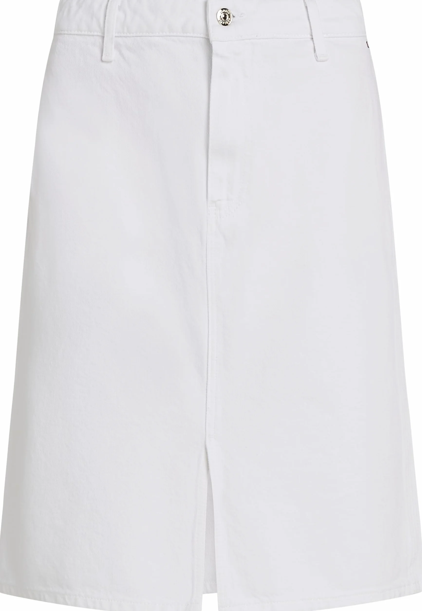 TOMMY HILFIGER DNM KOLANO PROSTA SPÓDNICA RW BIAŁA WW0WW44391 Kobiety Dnm Knee Straight Skirt Rw White Ww0ww44391