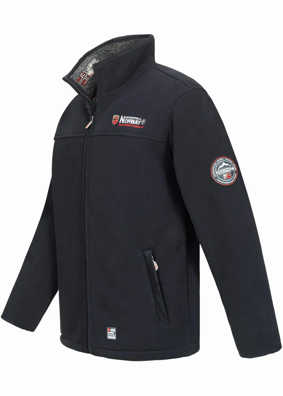 Geographical Norway Ureka Kurtka polarowa męska, z ciepłą podszewką z pluszu, rozmiar S–XXXL