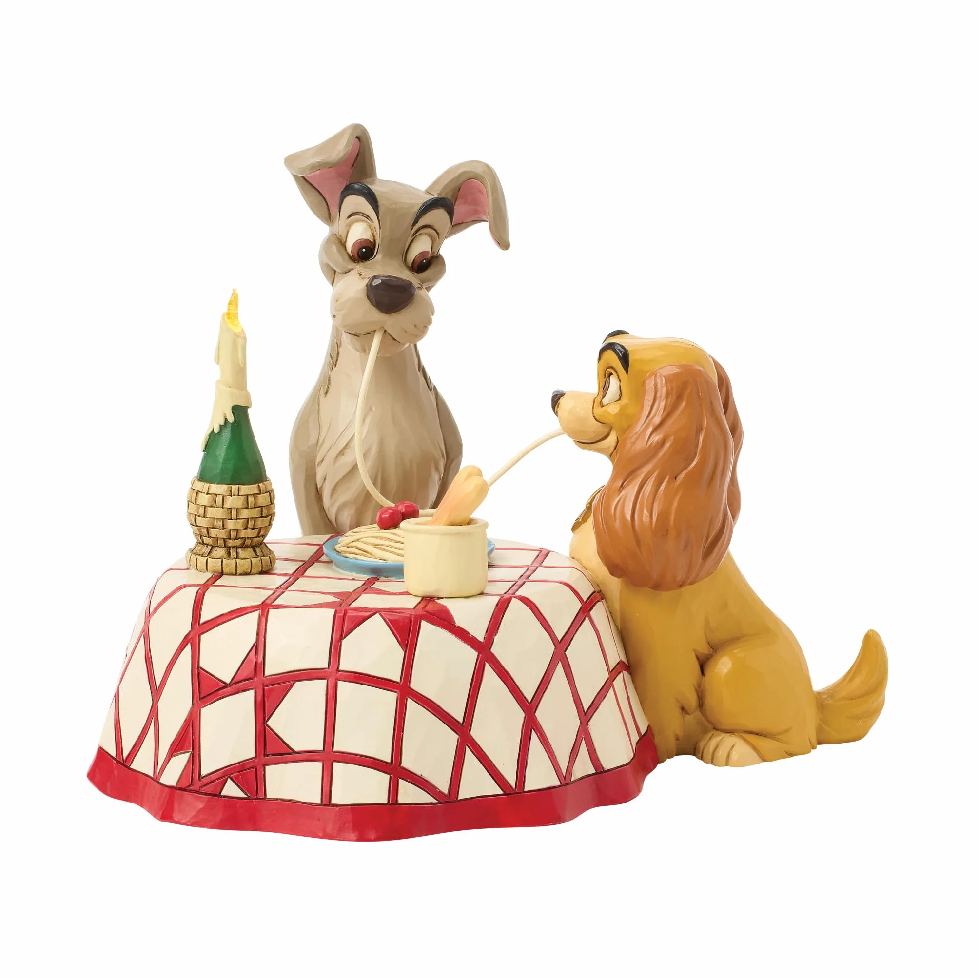 Disney Traditions Lady and Tramp Spaghetti Scena Figurka LED