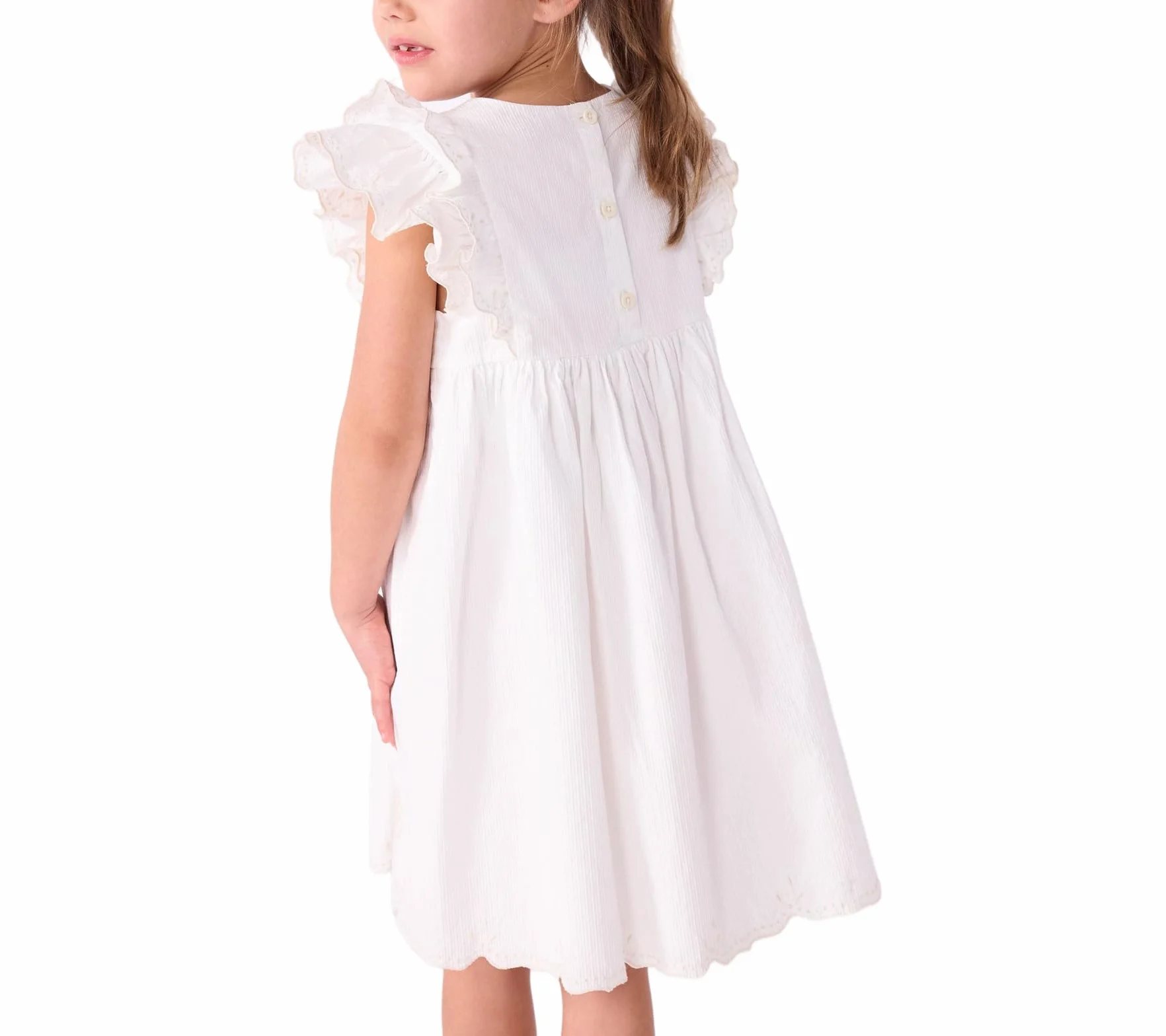 Petit Bateau Bawełniana sukienka dziecięca z krótkim rękawem