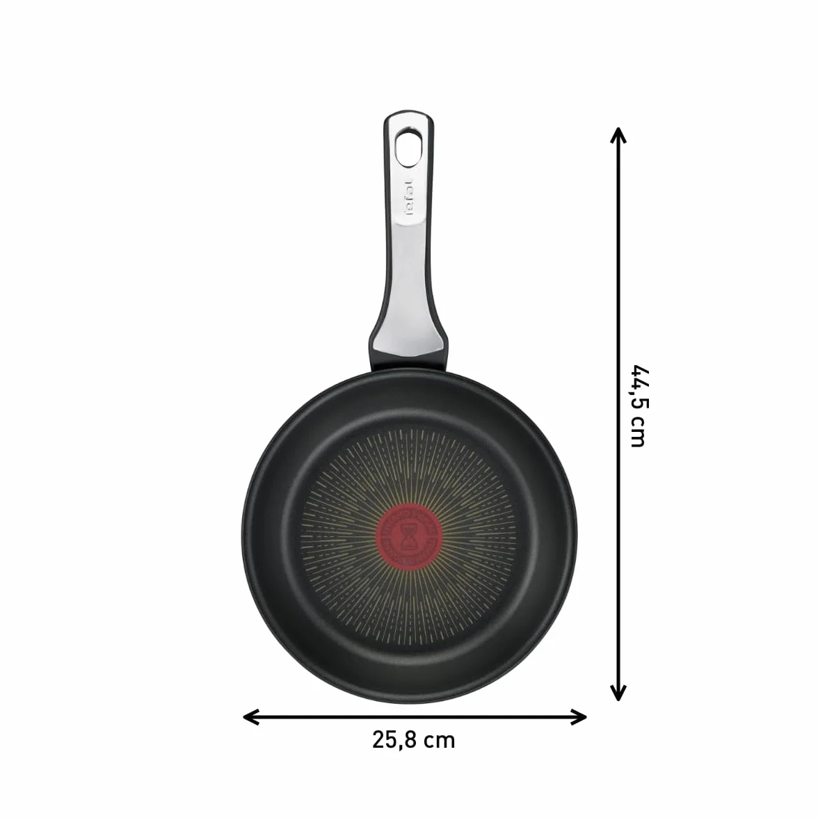 TEFAL Patelnia Unlimited On 24 cm Titanium Anti-Scratch 6X Thermo-Fusion aluminium czarny