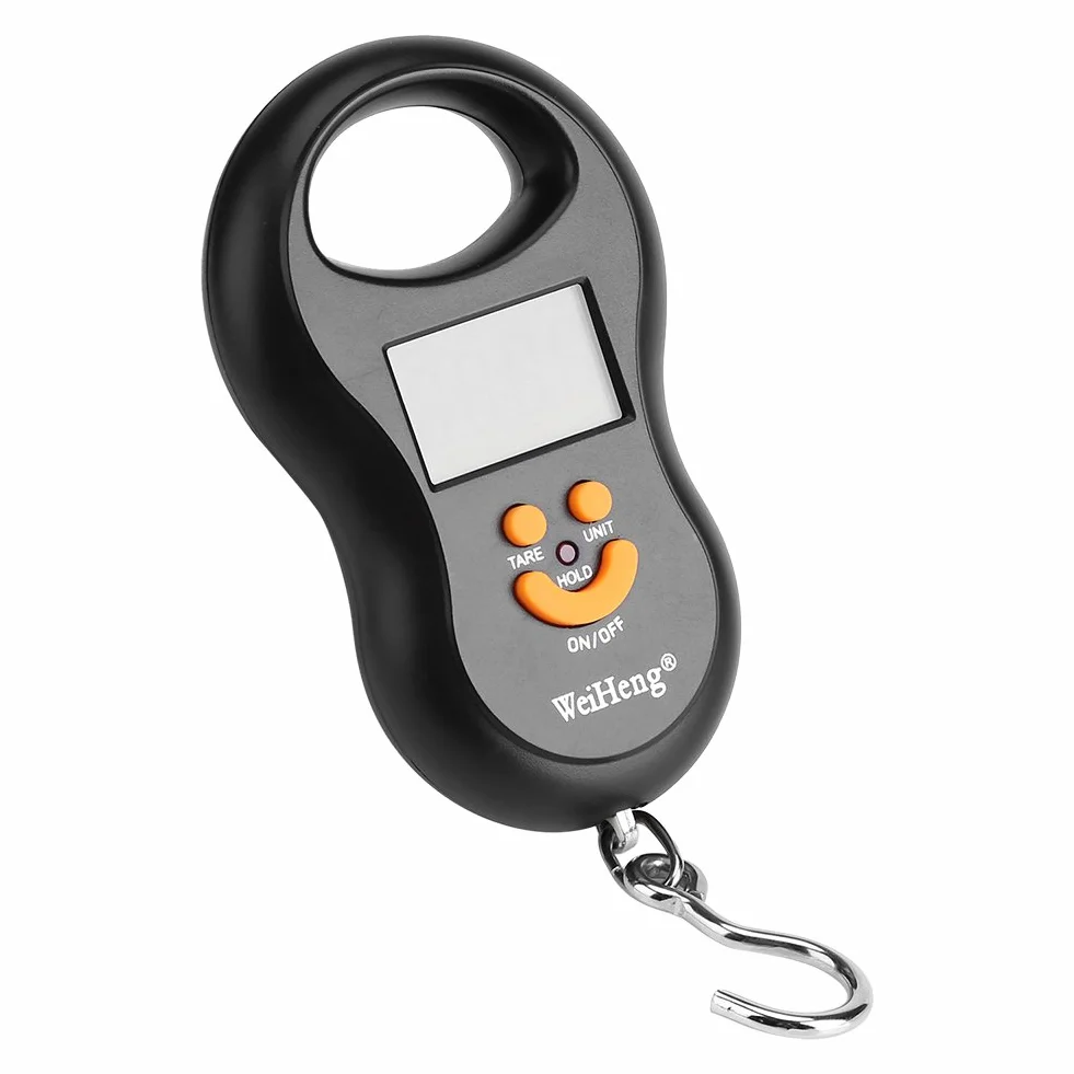 Waga bagażowa, 50 Kg/10G Lcd Cyfrowy Handheld Przenośny Żuraw Elektroniczny Waga Możliwość Powieszenia Hak Do Samolotu Podróży Bagaż Ważenie Domowe Zakupy Wędkarstwo